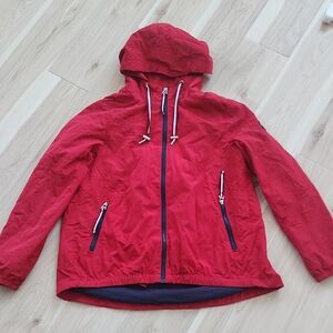 Tommy Hilfiger Red Hooded Jacket